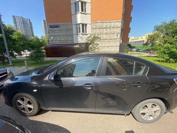 2011 Mazda 3 II (BL) Рестайлинг, чёрный - вид 3