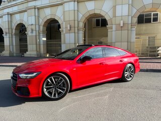 2019 Audi A7 55 TFSI II (4K), красный, 5100000 рублей, вид 3
