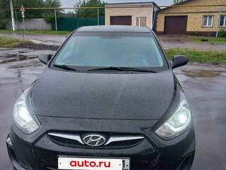 2012 Hyundai Solaris I, чёрный, 550000 рублей, вид 4
