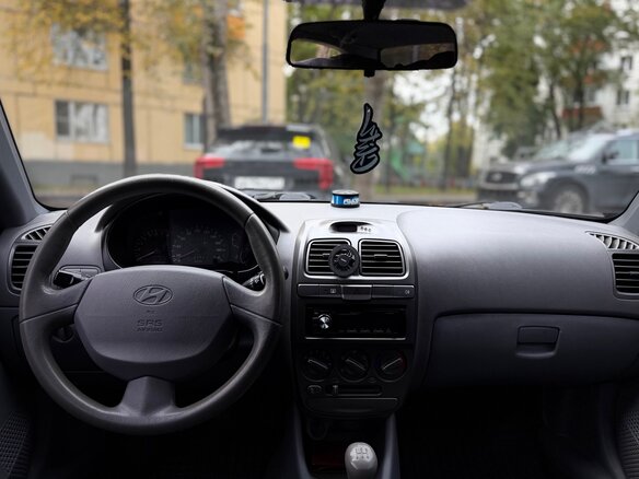 2009 Hyundai Accent ТагАЗ II, синий, 450000 рублей - вид 12