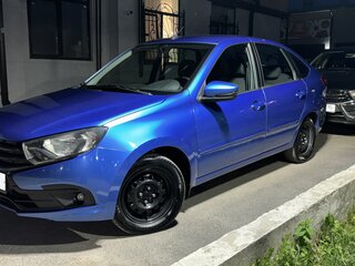2019 Lada (ВАЗ) Granta I Рестайлинг, синий, 670000 рублей, вид 2
