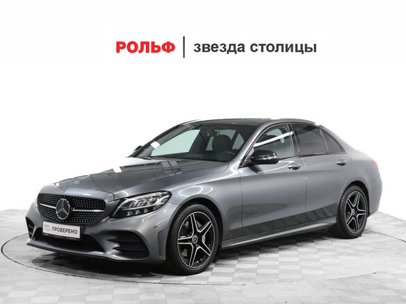 2019 Mercedes-Benz C-Класс 200 IV (W205) Рестайлинг, серый, 3650000 рублей
