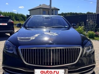 2018 Mercedes-Benz Maybach S-Класс 560 I (X222) Рестайлинг, чёрный, 5350000 рублей, вид 2