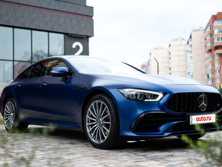 2020 Mercedes-Benz AMG GT 4-Door Coupe 43 I, синий, 7700000 рублей, вид 1