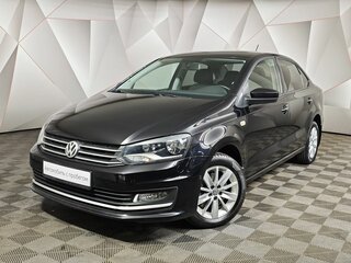 2018 Volkswagen Polo V Рестайлинг, чёрный, 1295000 рублей, вид 1