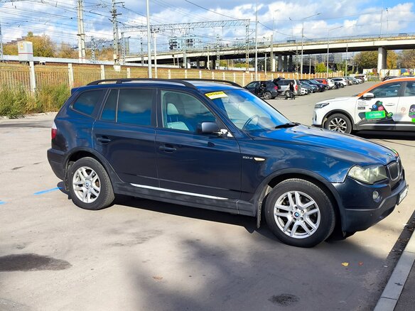 2007 BMW X3 20d I (E83) Рестайлинг, синий, 1100000 рублей - вид 2