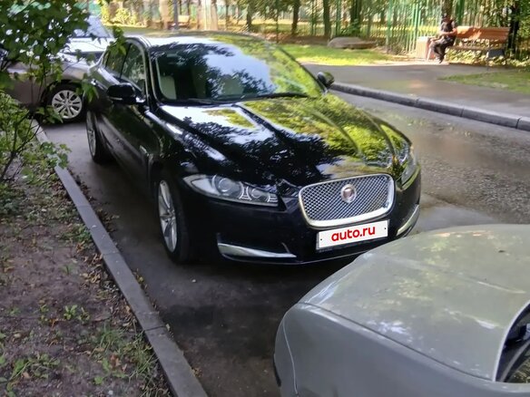 2014 Jaguar XF I Рестайлинг, чёрный - вид 3