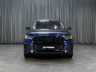 2021 Audi Q7 45 TDI II (4M) Рестайлинг, синий, 6730000 рублей, вид 3