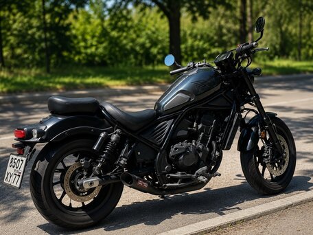 2022 Honda CMX 1100 Rebel, чёрный, 720000 рублей, вид 3