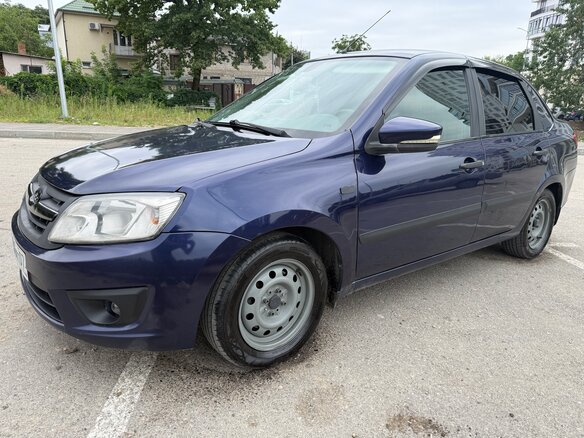 2014 Lada (ВАЗ) Granta I, синий, 520000 рублей - вид 1