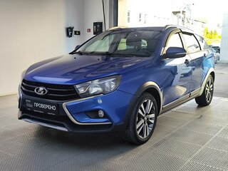 2021 Lada (ВАЗ) Vesta SW Cross I, синий, 965000 рублей, вид 1