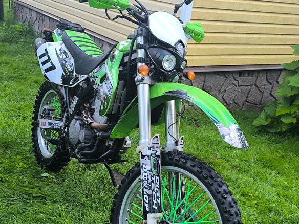 1999 Kawasaki KLX 250, зелёный, 250000 рублей - вид 11