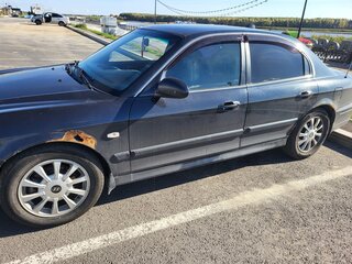 2005 Hyundai Sonata ТагАЗ IV (EF) Рестайлинг, чёрный, 260000 рублей, вид 2