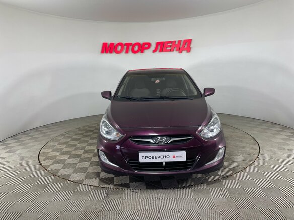 2011 Hyundai Solaris I, фиолетовый, 835000 рублей - вид 2