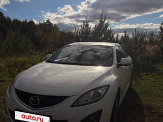 2012 Mazda 6 II (GH) Рестайлинг, белый, 930000 рублей, вид 2