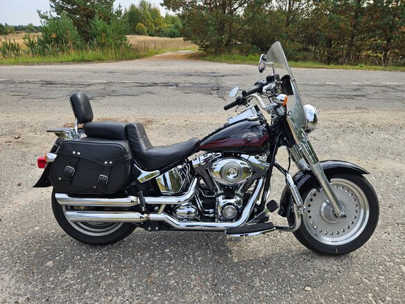 2007 Harley-Davidson Fat Boy, чёрный, 900000 рублей