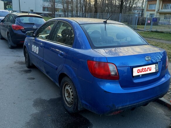 2010 Kia Rio II Рестайлинг, синий, 430000 рублей - вид 6