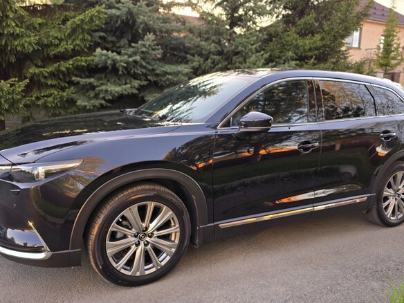2021 Mazda CX-9 II Рестайлинг, чёрный, 4600000 рублей - вид 5