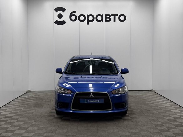 2012 Mitsubishi Lancer X Рестайлинг, синий, 700000 рублей - вид 2