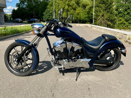 2020 Honda VT 1300CX Fury, синий, 830000 рублей, вид 2