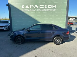 2016 Volkswagen Polo V Рестайлинг, синий, 888000 рублей, вид 3