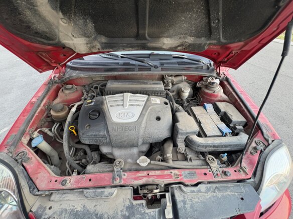2005 Kia Rio I Рестайлинг, красный, 360000 рублей - вид 8