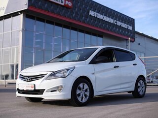 2014 Hyundai Solaris I Рестайлинг, белый, 727059 рублей, вид 1