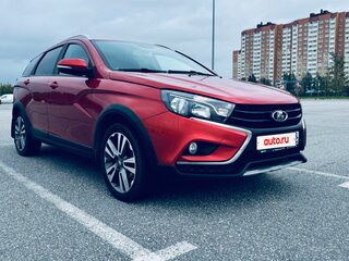 2021 Lada (ВАЗ) Vesta SW Cross I, красный, 1250000 рублей, вид 3