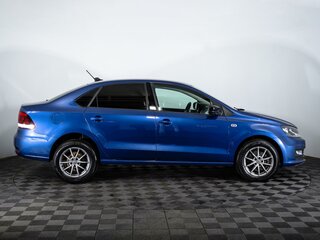 2019 Volkswagen Polo V Рестайлинг, синий, 1368000 рублей, вид 5