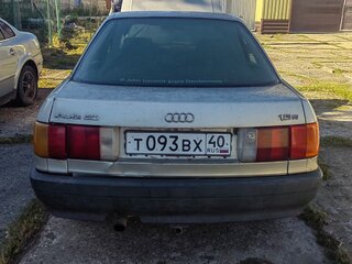1989 Audi 80 IV (B3), серебристый, 82000 рублей, вид 4
