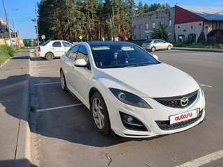 2010 Mazda 6 II (GH) Рестайлинг, белый, 700000 рублей, вид 3