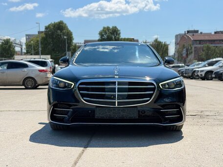 2021 Mercedes-Benz S-Класс 450 Long 4MATIC VII (W223), чёрный, 10500000 рублей, вид 2
