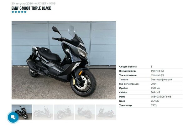 2023 BMW C 400 GT, чёрный, 895000 рублей - вид 7