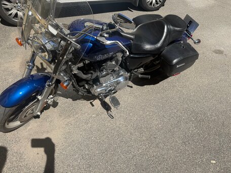 2015 Harley-Davidson Sportster 1200, синий, 900000 рублей, вид 4