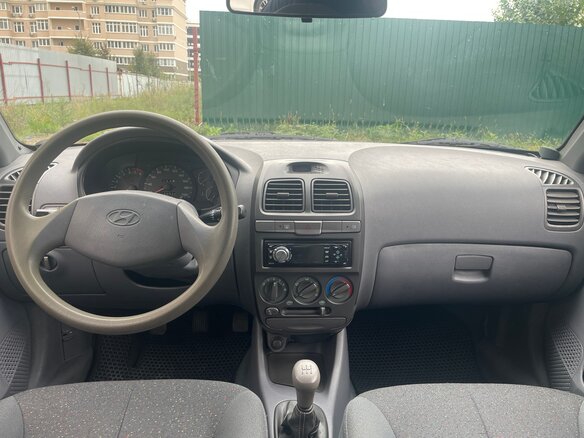 2007 Hyundai Accent ТагАЗ II, чёрный, 397000 рублей - вид 8