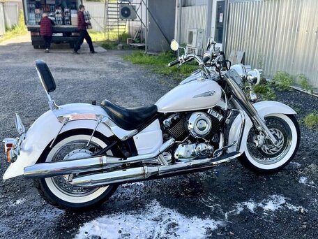 1998 Yamaha XVS650 Drag Star, белый, 450000 рублей, вид 3