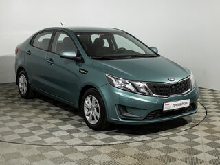 2014 Kia Rio III, зелёный, 849585 рублей, вид 3