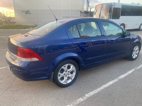 2008 Opel Astra H Рестайлинг, синий, 370000 рублей - вид 5