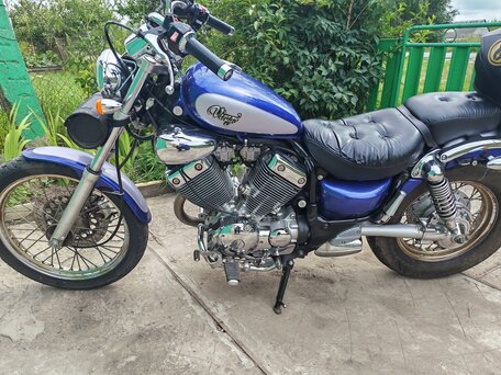 1994 Yamaha XV400 Virago, фиолетовый, 270000 рублей, вид 2