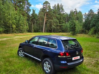 2008 Volkswagen Touareg I Рестайлинг, синий, 1250000 рублей, вид 4