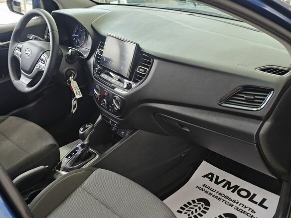 2021 Hyundai Solaris II Рестайлинг, синий, 1889000 рублей - вид 17