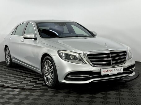 2018 Mercedes-Benz S-Класс 350 d VI (W222, C217) Рестайлинг, серый, 3450000 рублей, вид 4