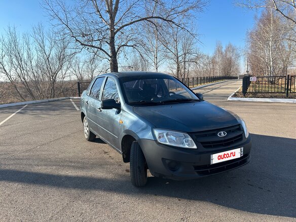 2014 Lada (ВАЗ) Granta I, серый, 320000 рублей - вид 1