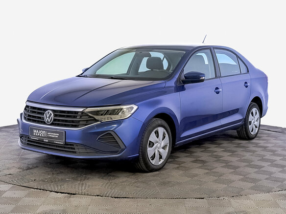 2021 Volkswagen Polo VI, синий
