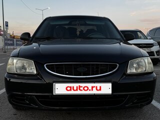 2009 Hyundai Accent ТагАЗ II, чёрный, 310000 рублей, вид 1
