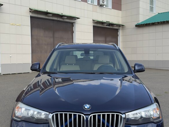 2017 BMW X3 28i xDrive II (F25) Рестайлинг, синий, 2600000 рублей