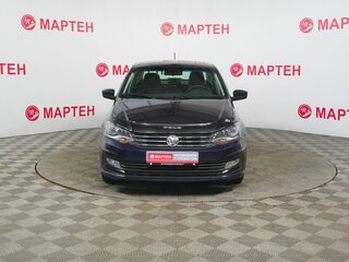 2017 Volkswagen Polo V Рестайлинг, синий, 925000 рублей, вид 2