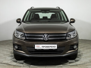 2014 Volkswagen Tiguan I Рестайлинг, коричневый, 1049585 рублей, вид 2