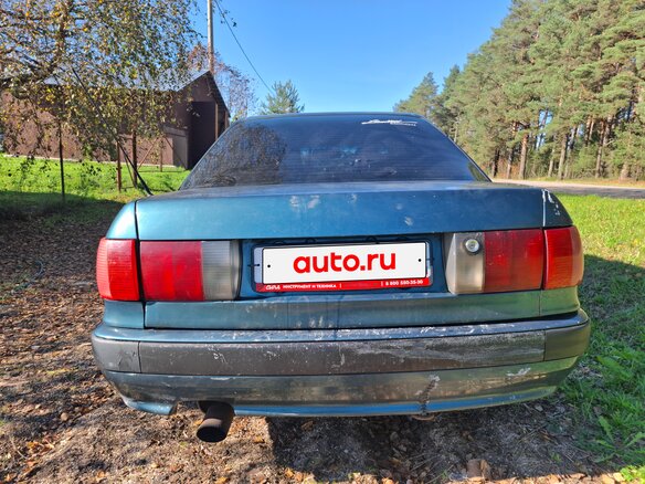 1992 Audi 80 V (B4), зелёный, 120000 рублей - вид 4