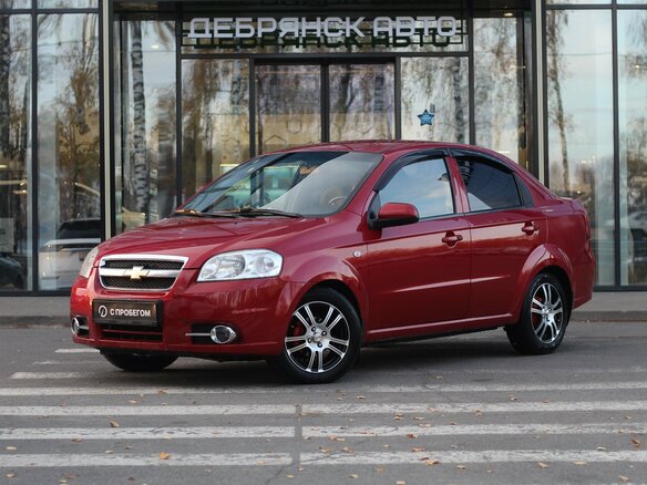 2007 Chevrolet Aveo I Рестайлинг, красный, 425000 рублей